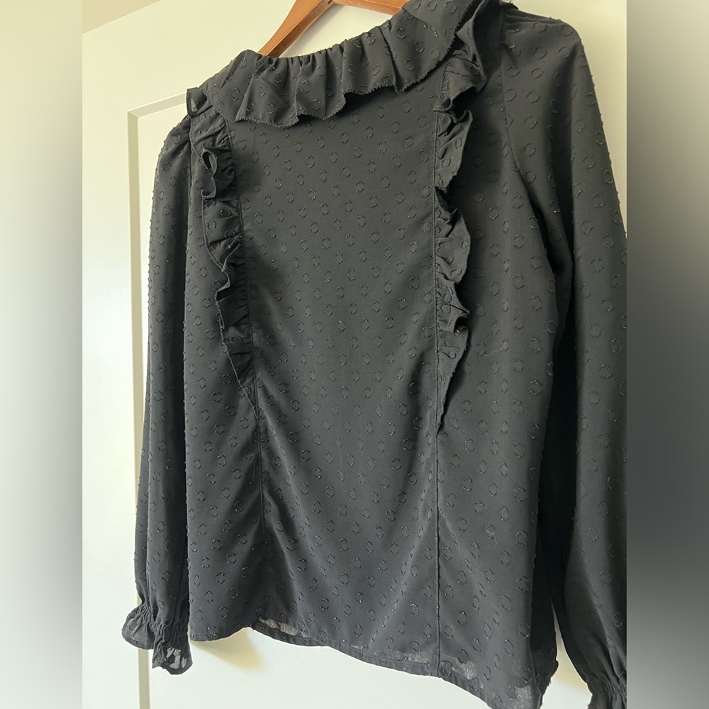🖤Loft Ruffled Top (Size SP) - Picture 8 of 12